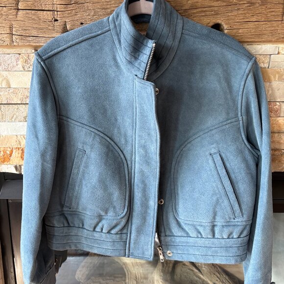 Free People Women's We The Free Wes Suede Bomber Jacket - Small - Picture 4 of 11